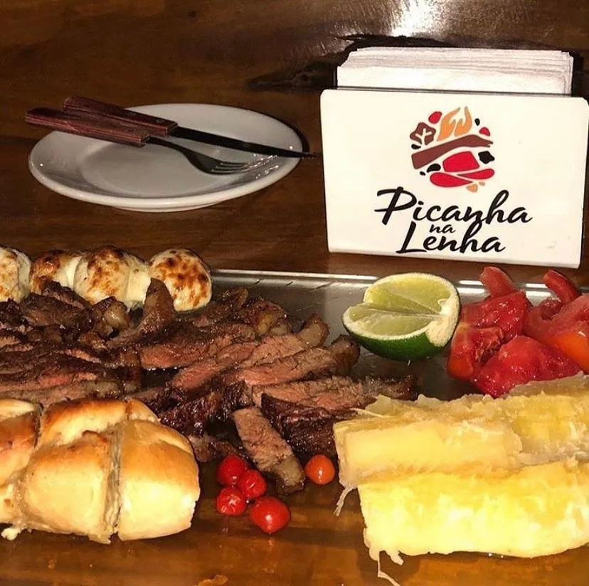 Tábua com picanha fatiada